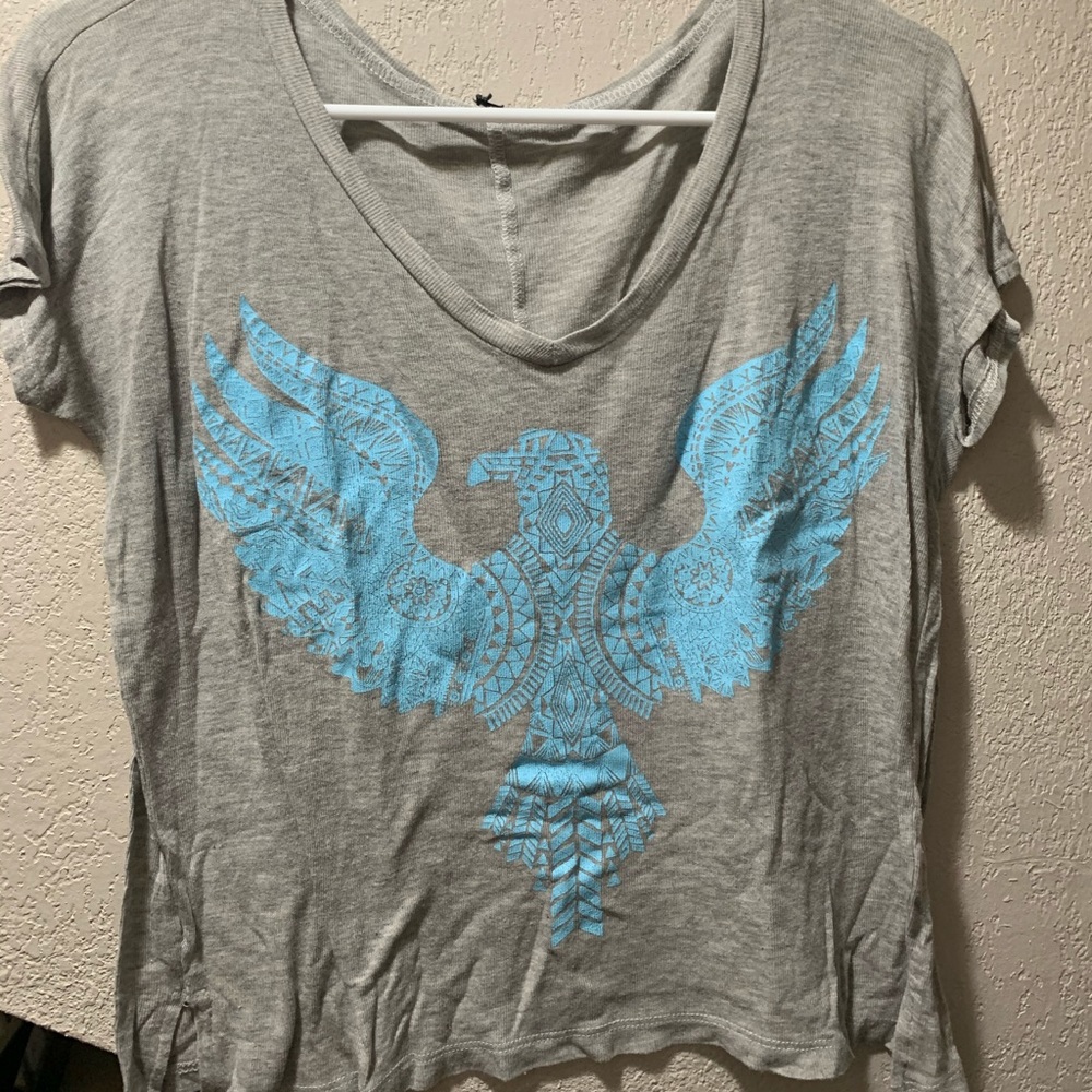 Aztec Eagle flowy shirt size small